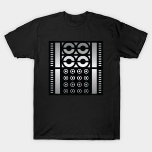 “Dimensional Disks” - V.1 Grey - (Geometric Art) (Dimensions) - Doc Labs T-Shirt